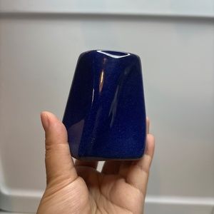 CANADIAN POTTERY CPNP STUDIO ART POTTERY BLUE VASE C.P.N.P. 3" TALL